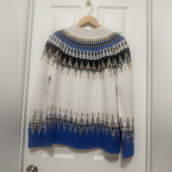Coco Bleu Cozy Knit  Sweater with old sparkle threading size Large - Picture 2 of 5